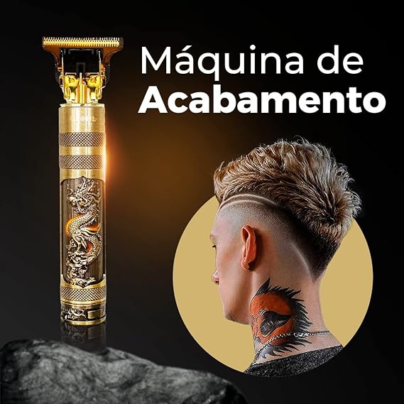 Máquina T9 Hair Trimmer - Corta e apara. + Pentes, Carregador e Kit de Higienização