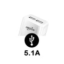 Carregador Turbo 5.1A  Oberon para Iphone com 2 Entradas USB